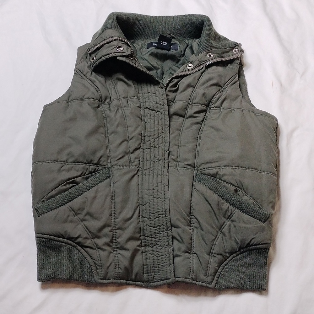 Calvin Klein Jeans dark green women's small sized sleeveless winter vest